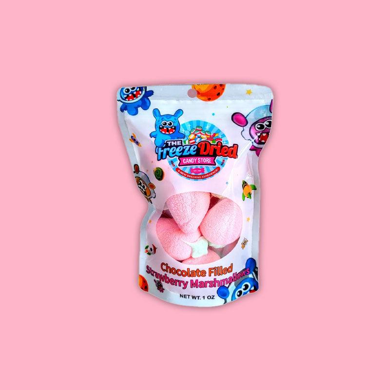 Freeze Dried - Chocolate Filled Strawberry Marshmallows 1oz