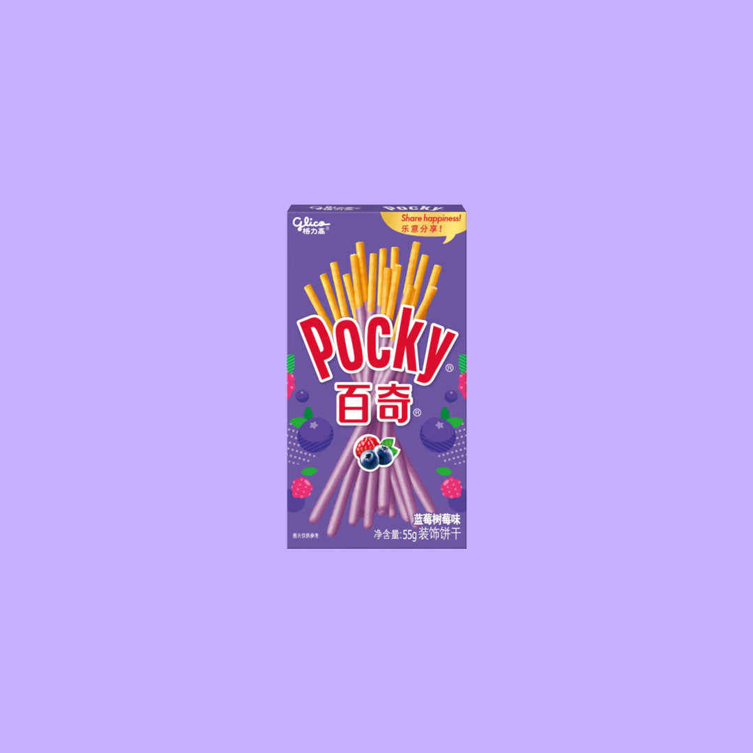 Glico Pocky Blueberry & Raspberry 55g  (China)