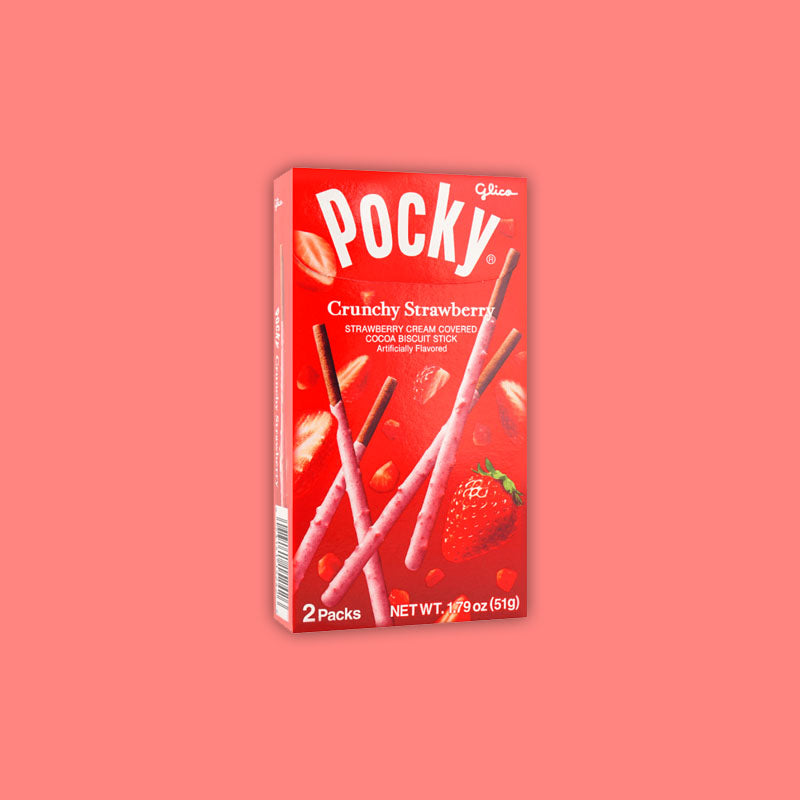Glico Pocky Crunchy Strawberry 51g (United States)
