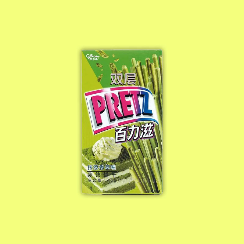 Glico Pretz Double Matcha Vanilla 45g (China)