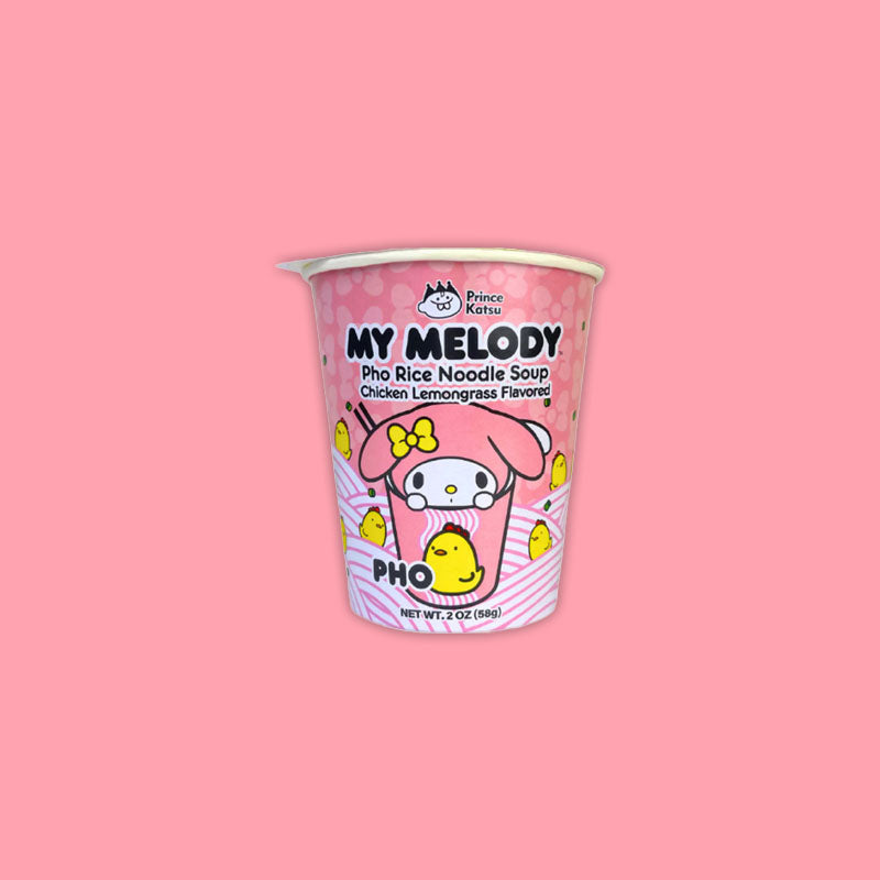 Hello Kitty Noodles My Melody Chicken Lemongrass Pho Rice Noodle 58g (Japan)