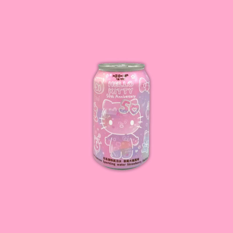 Hello Kitty Ramune Soda Strawberry Daifuku 330ml (Taiwan)