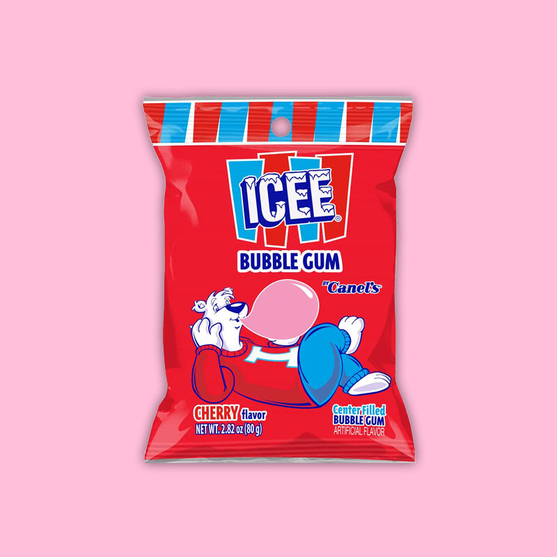 Icee Center Filled Cherry Bubble Gum 2.8oz (Mexico)