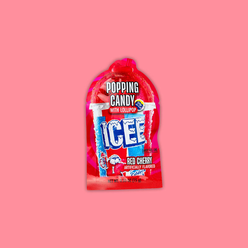Icee Popping Candy Lollipop Cherry .53oz (USA)