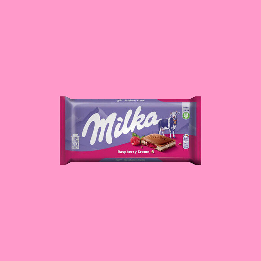 Milka Raspberry Cream 100g (UK) – Exotic Snaxx