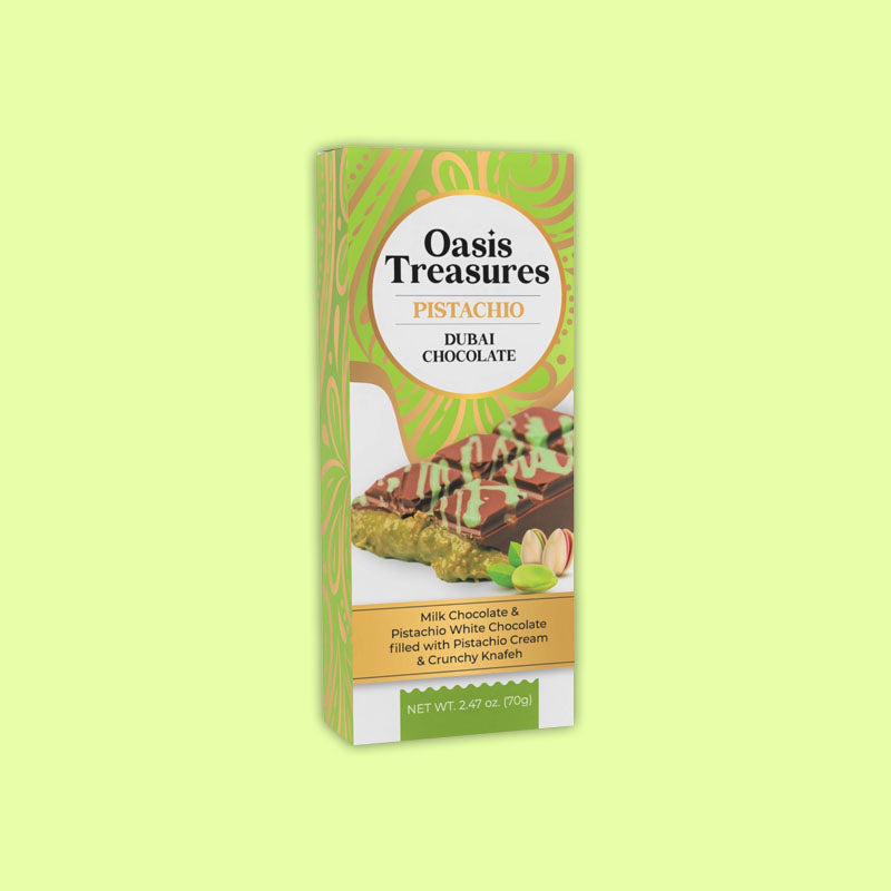 Oasis Treasures Dubai Chocolate Original Pistachio 2.6oz (USA)