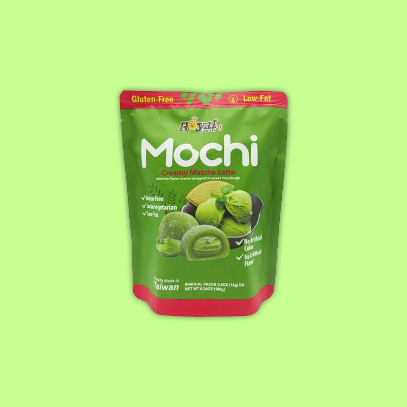 Royal Family Mochi Creamy Matcha Latte  6.34oz (Taiwan)
