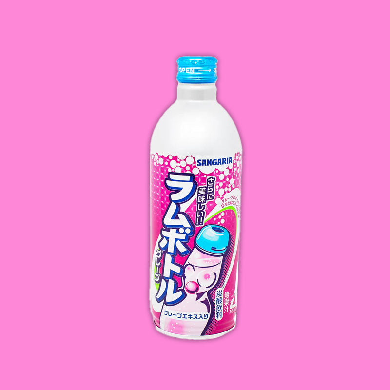Sangaria Ramune Grape Soda 500ml (Japan)