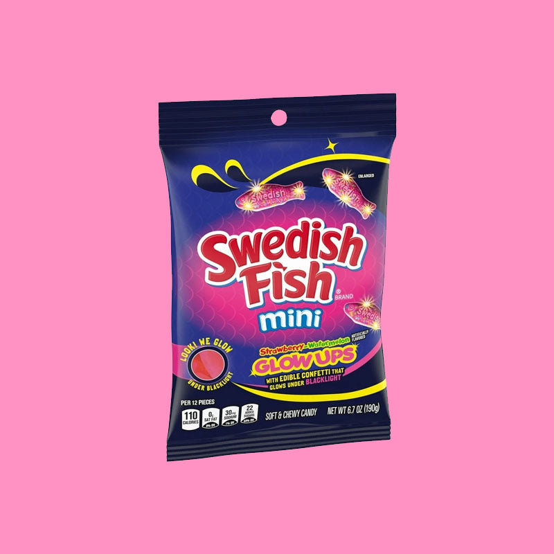 Swedish Fish Mini Glow Ups 6.7oz (USA)