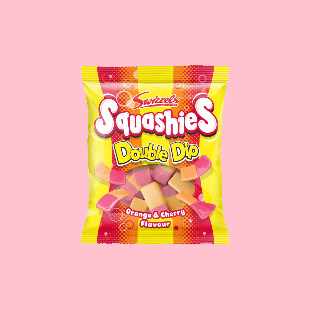Swizzels Squashies Double Dip Orange & Cherry 160g (Canada)