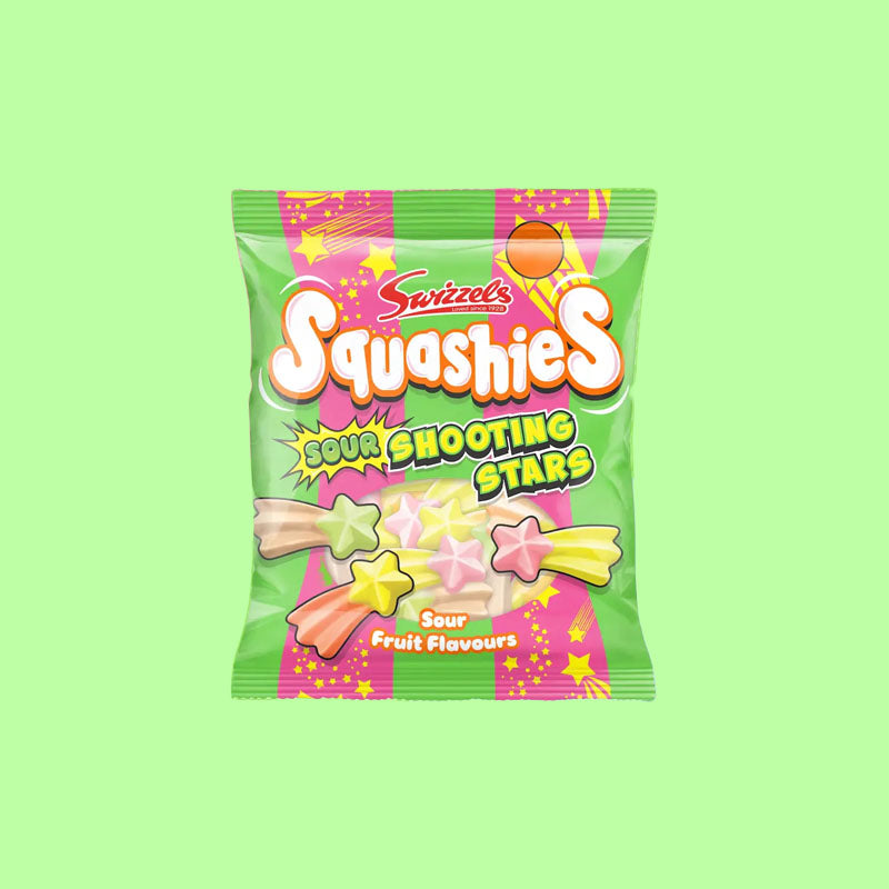 Swizzels Squashies Sour Shooting Stars 100g (UK)