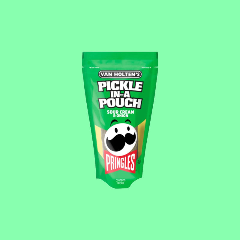 Van Holten's Pringles Sour Cream and Onion Pickle in a Pouch 9.6oz (USA)