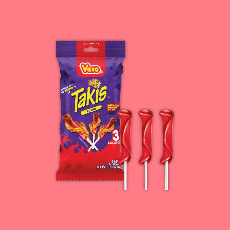 Vero Takis Fuego Lollipops 24g (Mexico)