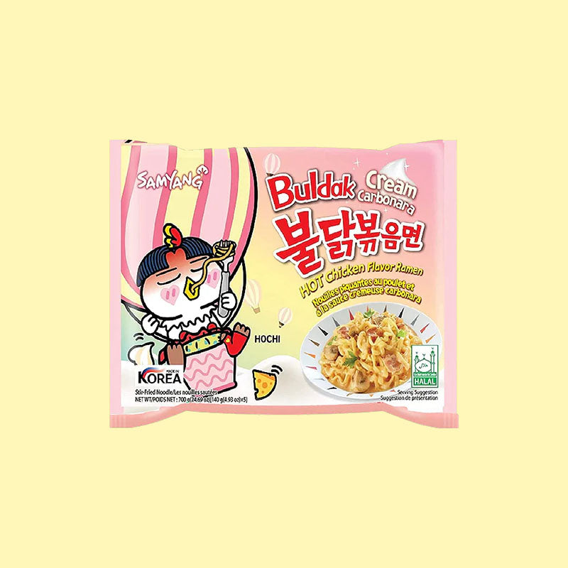 Buldak Ramen Stir-Fried Hot Chicken Cream Carbonara 140g (Korea)
