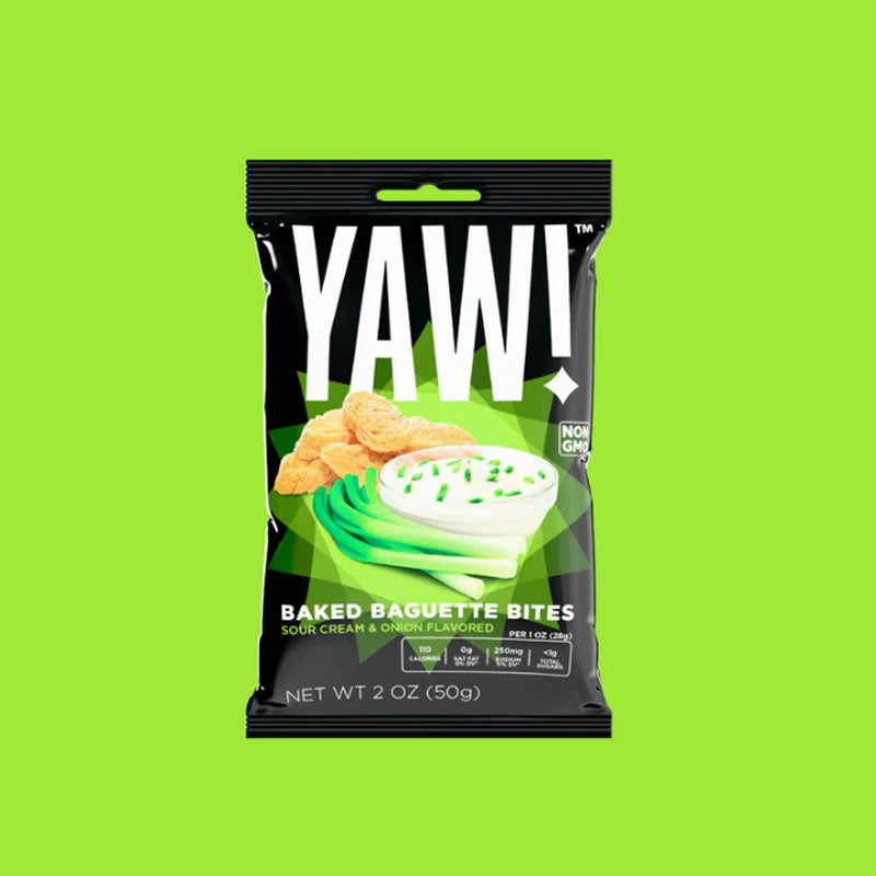 YAW! Baked Baquette Bites Sour Cream & Onion 2oz (Moldova)