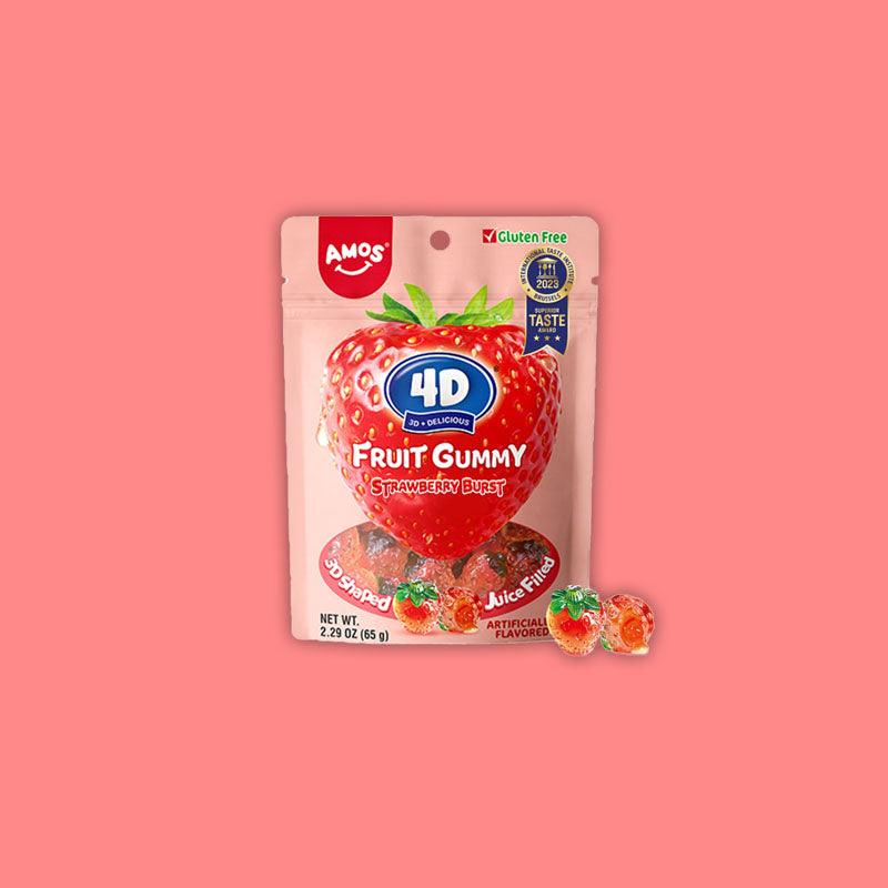 Amos 4D Gummy Strawberry 170g (China)