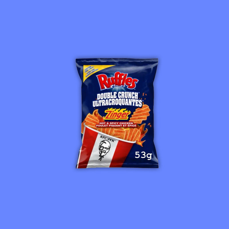 Ruffles Double Crunch KFC Zinger (Canada) 53g