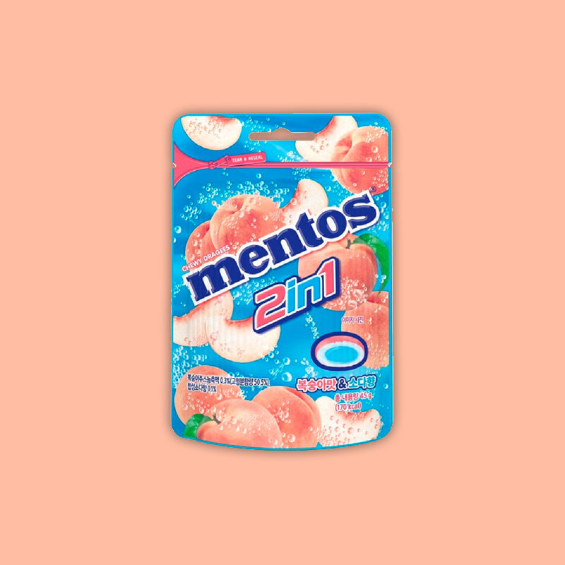 Mentos 2 in 1 Peach (South Korea) 45g