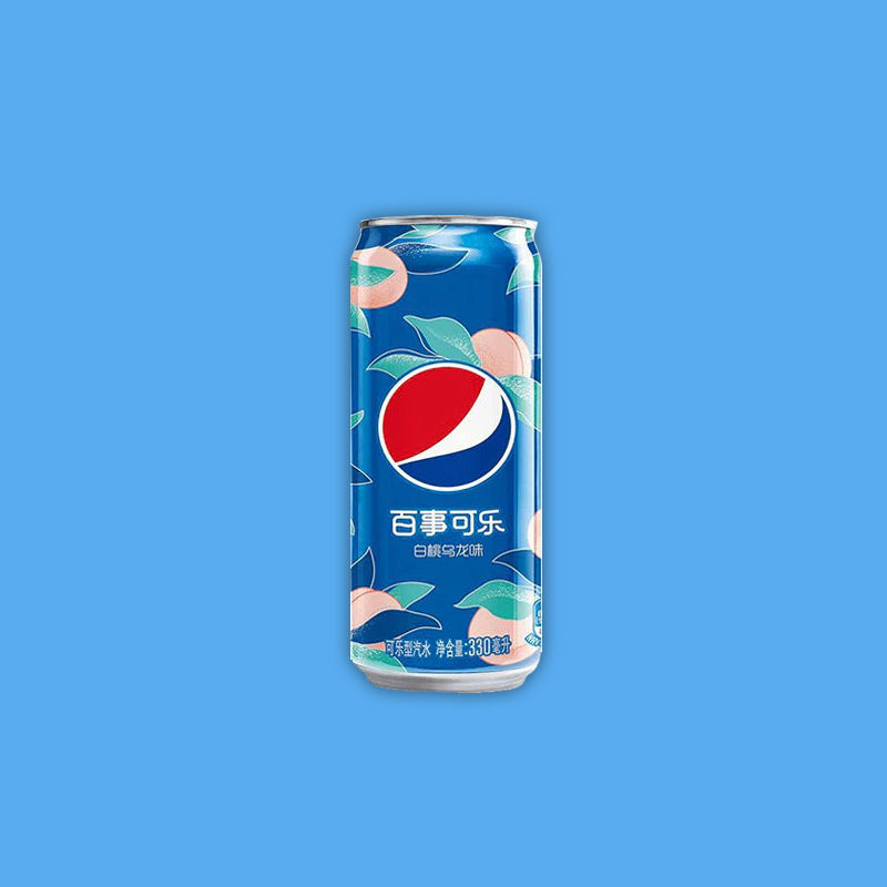 Pepsi White Peach Can (Taiwan) 330ml