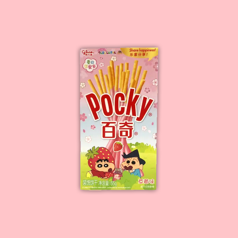 Pocky Crayon Shin-Chan Strawberry (China) 55g