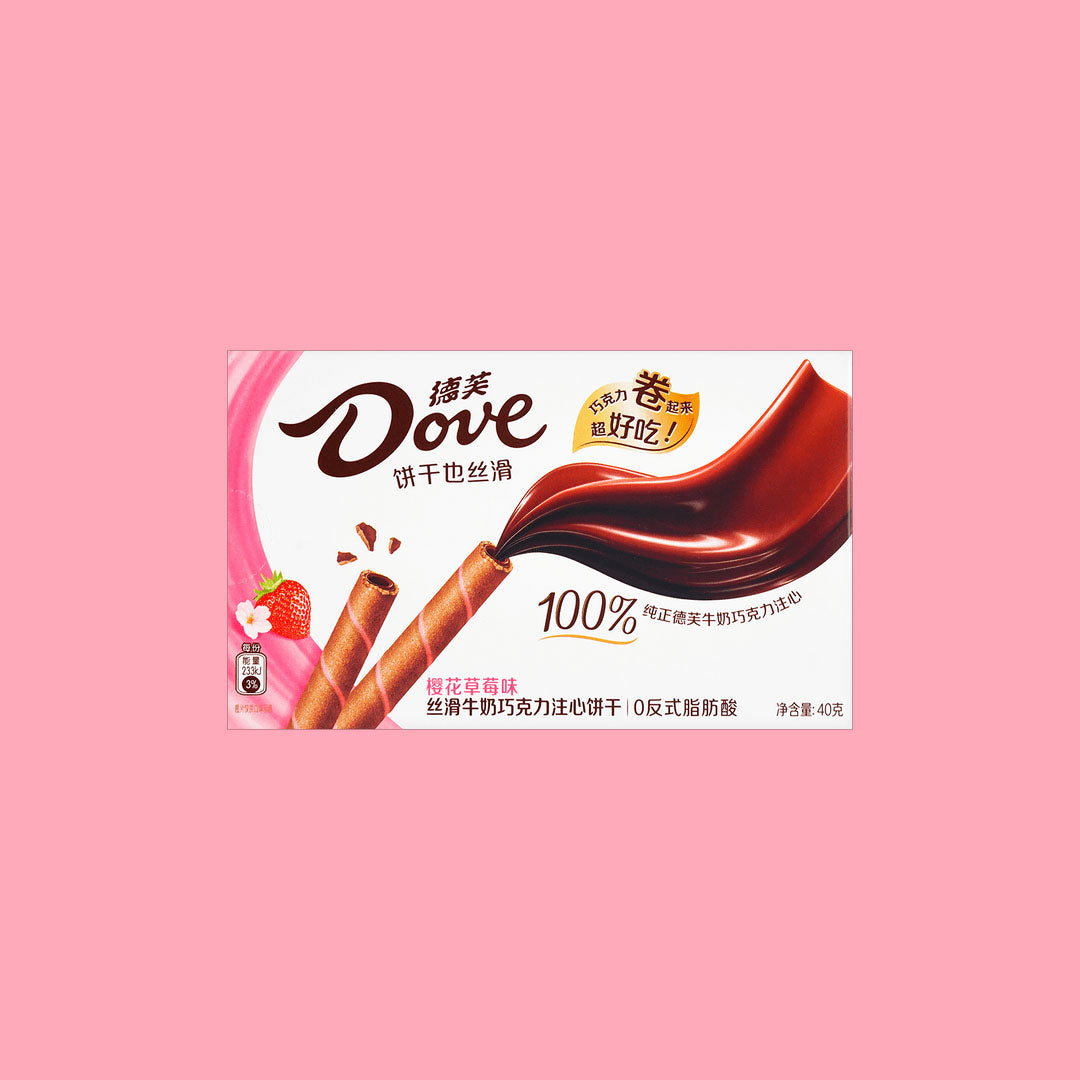 Dove Chocolate Rolls Cherry Blossom Strawberry (China)