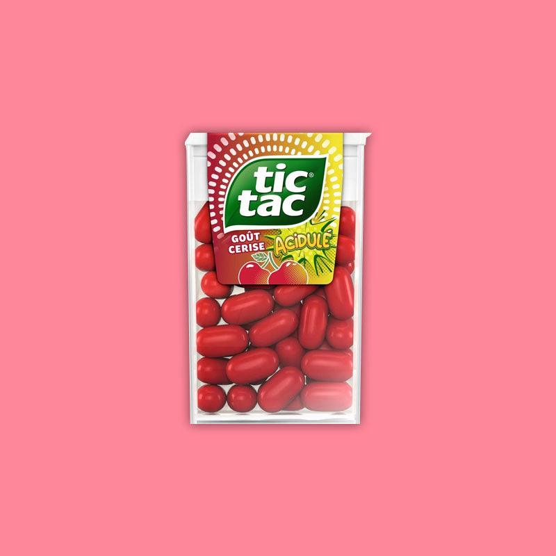 Tic Tac Sour Gout Cerise Acidule 20g (France)