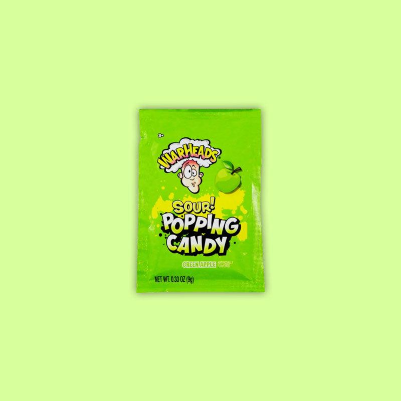 Warheads Popping Candy Sour Green Apple .33oz (USA)