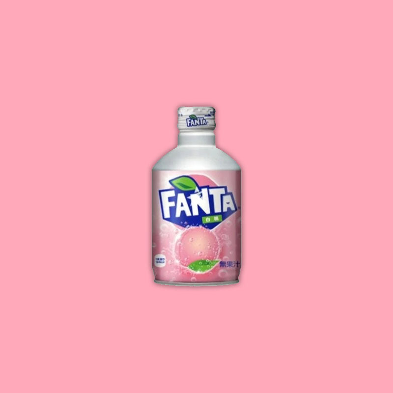 Fanta White Peach Aluminum Can 300ml (Japan)