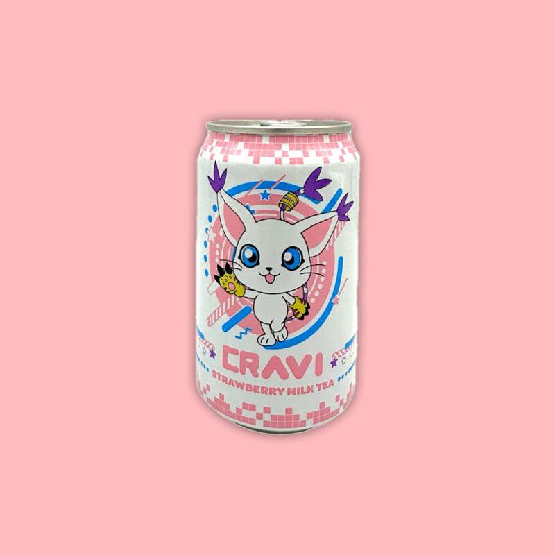 Digimon Milk Tea Strawberry 315ml (China)